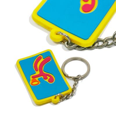 China Eco - Friendly Personalized Promotional Gifts 3d Pvc Key Chain Any Color for sale