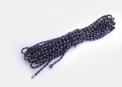 China 3mm / 4mm Inelasticity Strong Non Elastic Cord Nylon Braided Rope Coated Finishing for sale