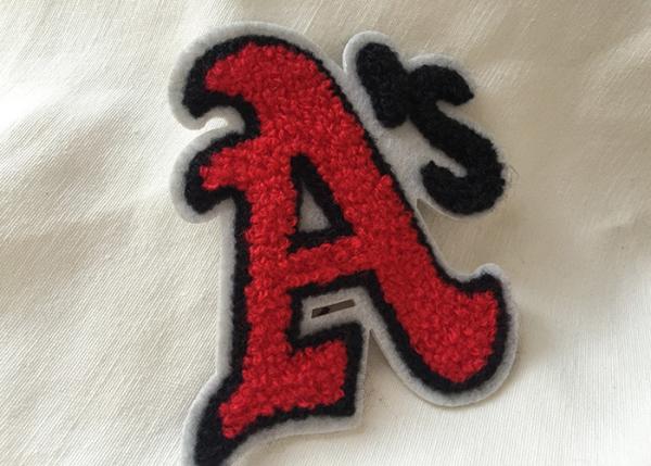 Personalized Embroidered Number Patches , Iron On Embroidered Letter Patches