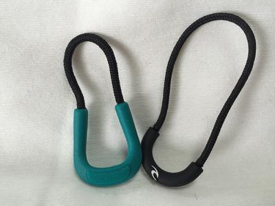 China Unique U Shape Zip Fastener Puller , Promotional Zipper Pulls With String for sale