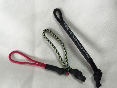 China Durable Nylon String Rubber Zipper Puller For Auto Lock Zipper Slider for sale