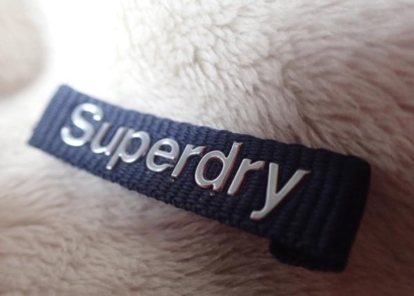 Superdry 3D High Frequency Silver Logo Clothing Neck Label For Jackets