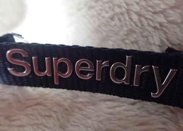 Superdry 3D High Frequency Silver Logo Clothing Neck Label For Jackets