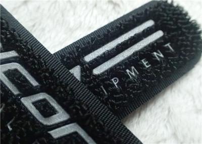 China High Frequency Hook And Loop Fastener 3M Reflective Siliver TPU Logo Velcro For Clothes for sale