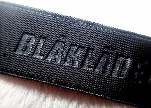 High Frequency Jacquard Elastic Band Embossed Customized Logo For Garment