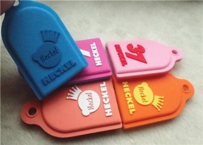 China Silicone Dog Tag Keychain Personalized Promotional Gifts Debossed Logo Non - Toxic for sale