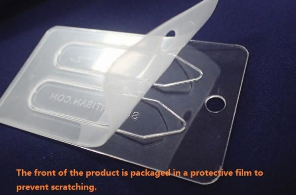 Coutom Laser Logo Clothing Hang Tags , Transparent Acrylic Tags