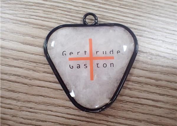 Customized PVC Down Filling Hang Tag / TPU Jacket Hang Label For Clothing