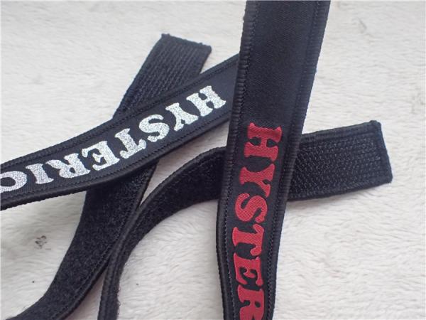 Customized Fashion Polyester  Velcro Webbing Woven Tape For Garment  Or Bag  Label