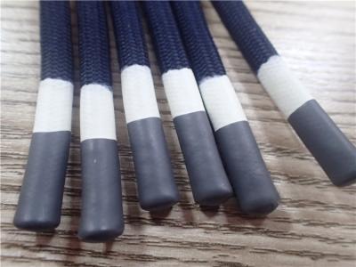 China Capa gris y blanca de la cuerda no elástico redonda del poliéster para la ropa en venta
