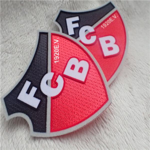 Durable And Washable Custom Clothing Patches Irregular Shield Plush Chromatically Flocking