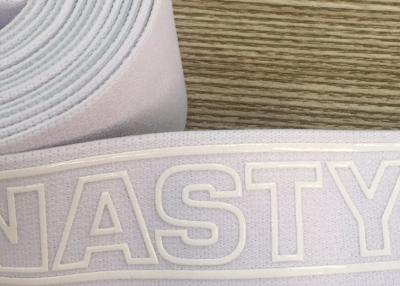 Cina Cintura elastica stampata ampio silicone del nastro tessuta stretto amichevole di Eco in vendita