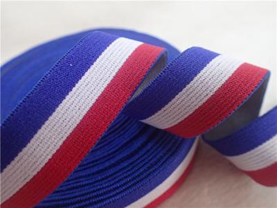China correas elásticos del telar jacquar colorido de los 2CM para el material 100% del poliéster de la ropa en venta