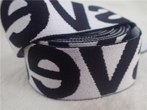 Fashion 4CM Double Color Jacquard Elastic Tape For Skirt Bright Color