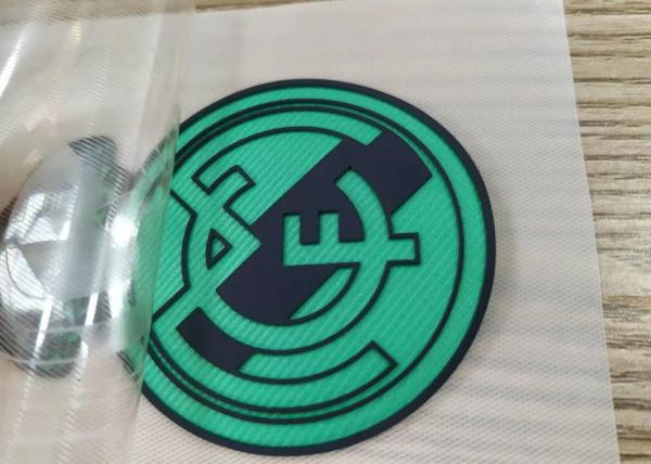 Custom Screen Printing Embossed Football Club Logo TPU Patches Badges for Sportswear