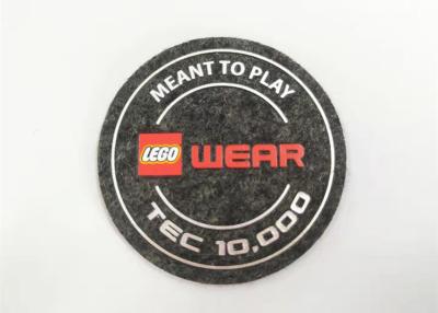 China High Density Silicone Unique Iron On Patches Felt Fabric Labels Custom Logo Printing for sale