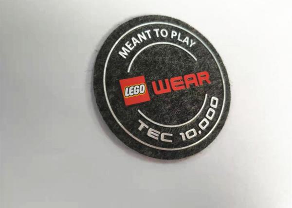 High Density Silicone Unique Iron On Patches Felt Fabric Labels Custom Logo Printing