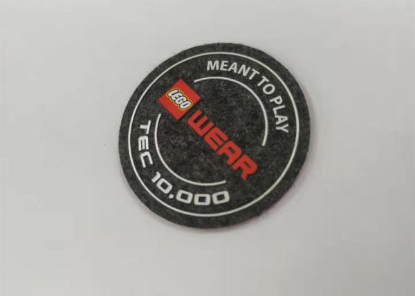 High Density Silicone Unique Iron On Patches Felt Fabric Labels Custom Logo Printing