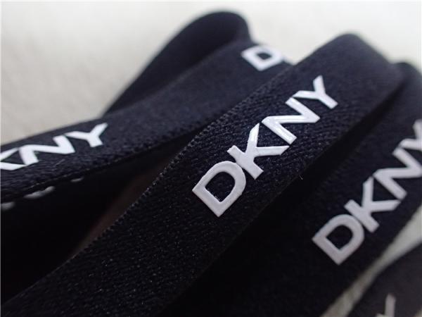 Black Underwear Elastic Band With Printing White Silicone Logo Environmental Protection