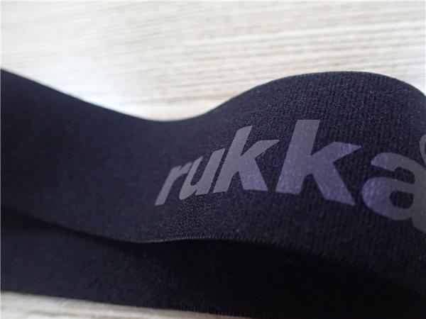 Heat Transfer Logo On Polyester Elastic Webbing / Clothing Elastic Band