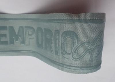China Silicon Screen Printing Ribbon Woven Non Elastic Tape Spandex + Silicon Material for sale
