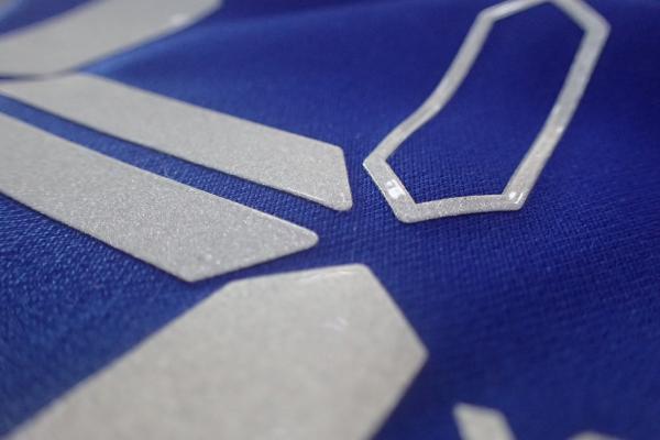 Reflective Screen Printing Heat Transfer Label For Football Uniforms 