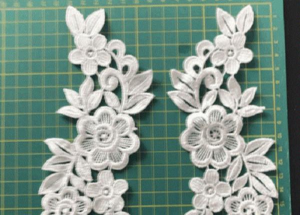 3D Flowers Embroidered Sew / Iron On Patch For Clothing Applique Diy Accessory