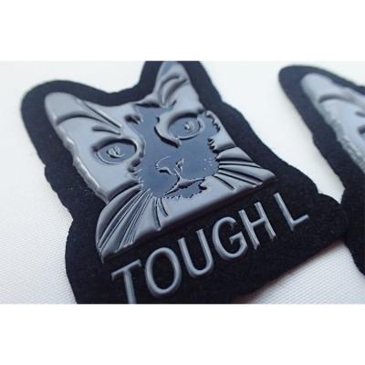 China Custom Embossed  3D Awesome Hologram TPU High Frequency Label for garment ,bags,jacket for sale