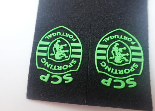 Embossed Felt Backing Injection Rubber Custom Clothing Patches