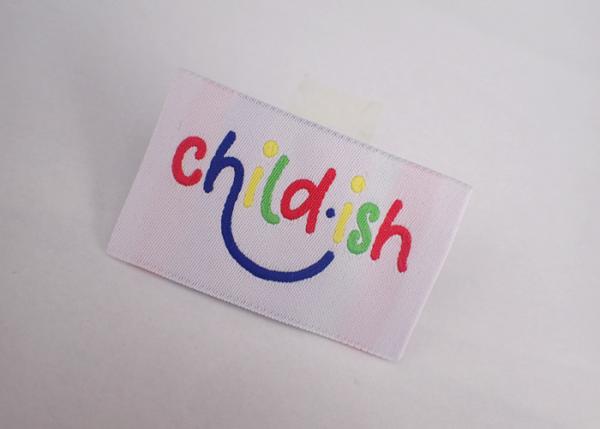 Garment Clothes Woven Label Clothing Tag Low Minimum Customized Size