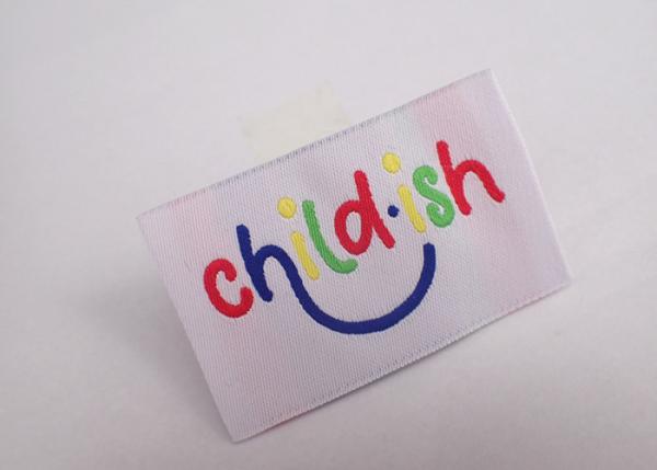 Garment Clothes Woven Label Clothing Tag Low Minimum Customized Size