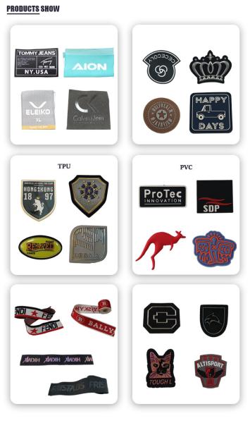 Personalized 3D Logo TPU Badge Custom Printed Label For Clothing