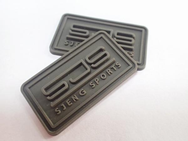 Garment Accessories Embossed Clothing Custom Rubber Logo Label PVC Patch