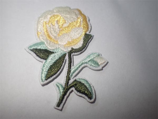 Custom Flowers Embroidered Sew or Iron On Patch For Clothing Applique