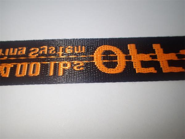 Fashion Style Strong and Hardwearing Jacquard Webbing Customized Logo