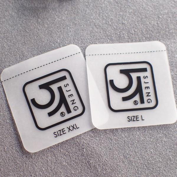 Transparent Soft TPU Clothing Labels CMYK Colors Washable For Swimwear