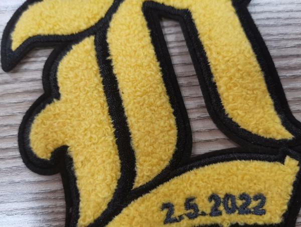 Clothes Towel Embroidery Patch Selvage Heat Transfer Labels