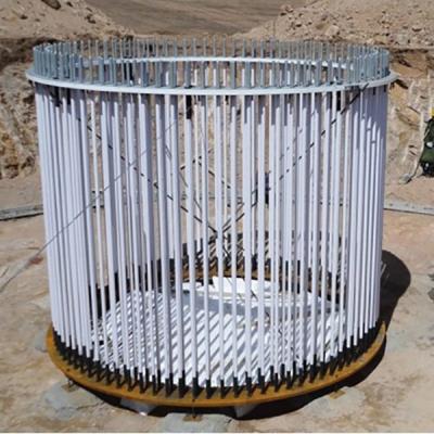 Chine Cage filetée pré assemblée de barre d'Astm A615 GR 75 de cage d'ancre de base de tour de vent à vendre
