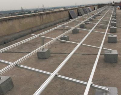 China Hot Dip Galvanized Steel Solar Panel Mounting Brackets Aluminum Rail for sale