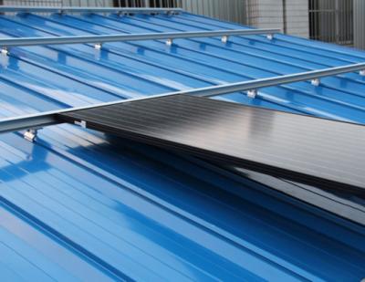 China Aluminiumdach-Sonnenkollektor-Schienenplatten PV Stark beanspruchen System zu verkaufen