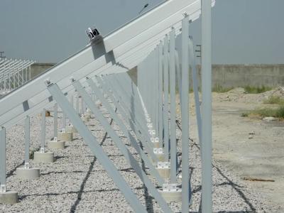 China Os suporte do painel solar do central elétrica estruturam a terra de quadro de alumínio montada à venda