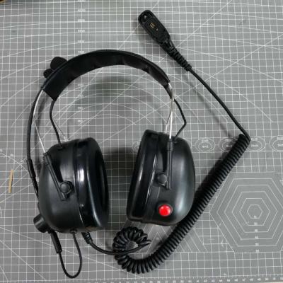 China Earpiece High Noise Canceling Headset With Flexible Boom Microphone For P8268 GP328D GP338D P8608 Etc Two Way Radio for sale