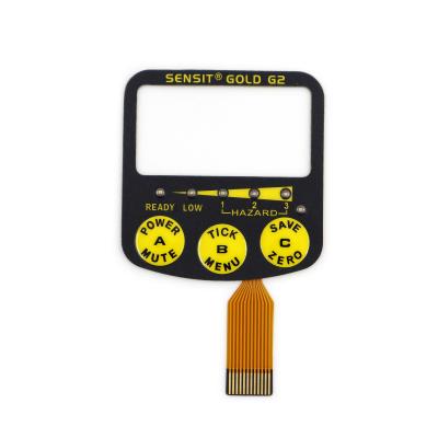 China Customized Tactile Membrane Switch With Cut Out Window Polymide Circuit UV Resistant for sale