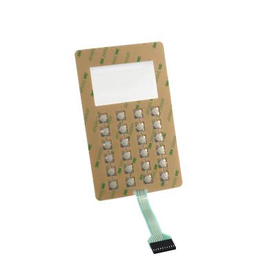 China Stainless Metal Dome Membrane Switch With Nicomatic Connector for sale