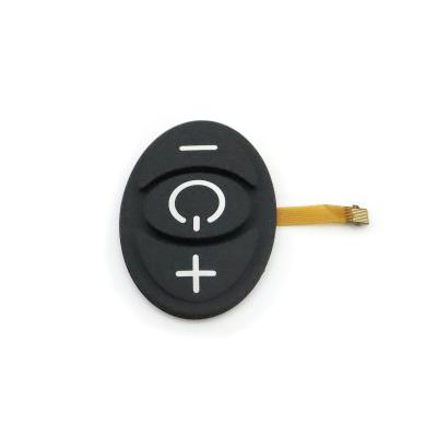 China Membrane Silicone Rubber Keypad Switch Round Shape With Polyimide Circuit for sale