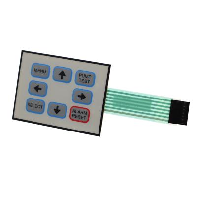 China Embossed Button Keypad Membrane Switch Waterproof IP67 With 3M Adhesive for sale