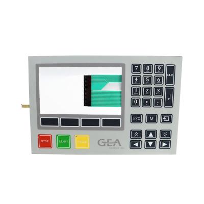 China Medical Tactile Membrane Keypad With Embossed Keys Transparent Window for sale