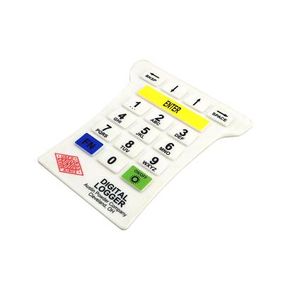 China Shore 60A Silicone Rubber Membrane Switch With Laser Etching Windows for sale
