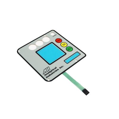 China Tactile Waterproof Membrane Switches With Metal Dome 3M9472LE Adhesive for sale