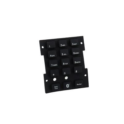 China Elastomeric Silicone Rubber Keypad Overlay Shore 60A / 70A / 80A for sale